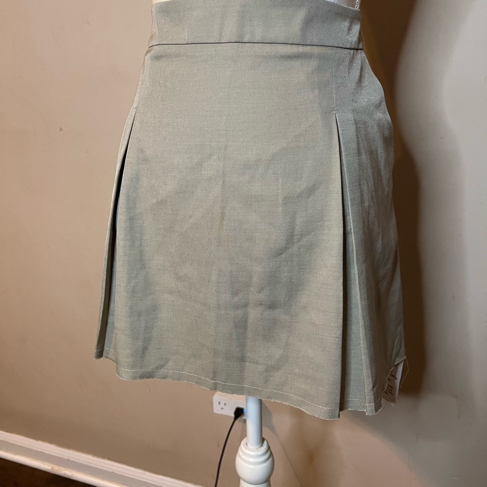 Topshop Beige Pleated Skirt - Picture 3 of 7